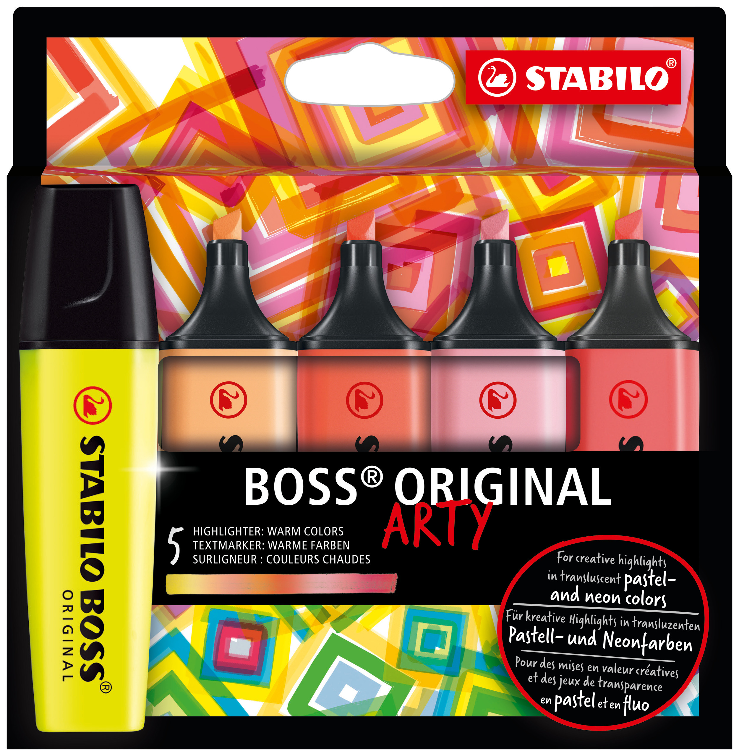 Evidenziatore Boss original & pastel deskset 23 colori Stabilo